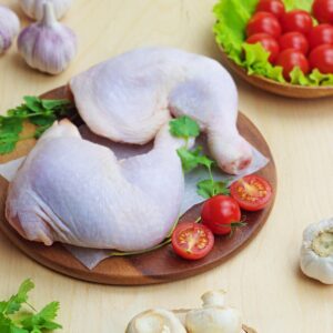 chicken, mushrooms, vegetables, food, ingredients, chicken leg, meat, tomatoes, garlic, cilantro, raw, wooden board, dish, gourmet, kitchen, chicken, chicken leg, chicken leg, chicken leg, chicken leg, chicken leg