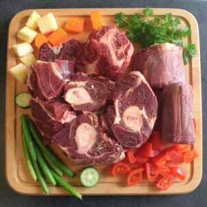 ADULT GOAT DICED ON THE BONE